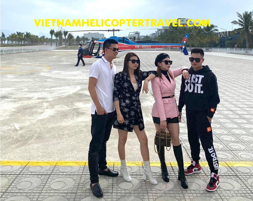 Trực thăng tham quan ngắm cảnh Vịnh Hạ Long 15 phút với tour helicopter