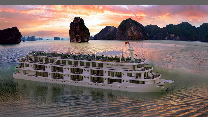 Du thuyền Paradise Grand Hạ Long 5 sao 2 ngày 1 đêm